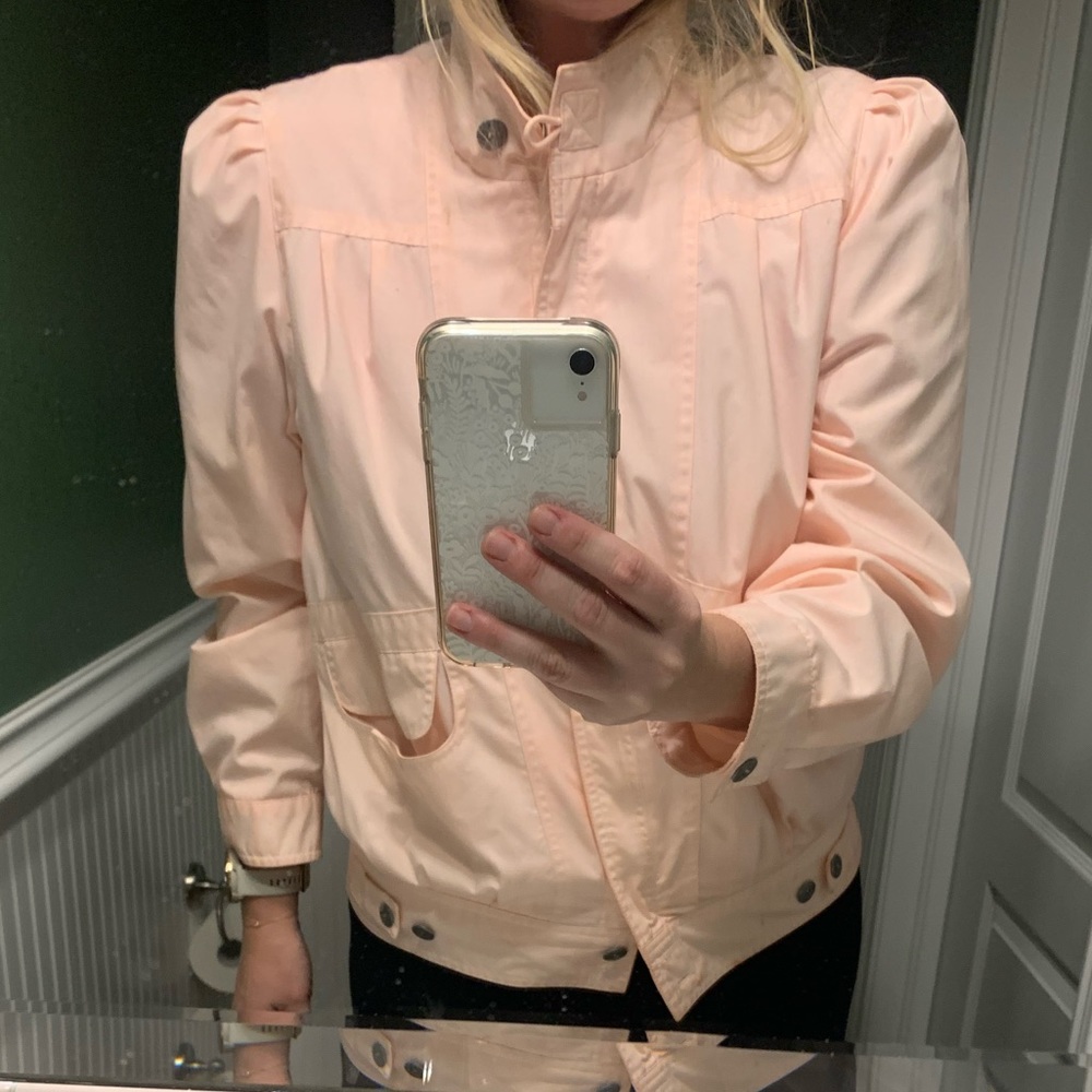 vintage pink bomber jacket